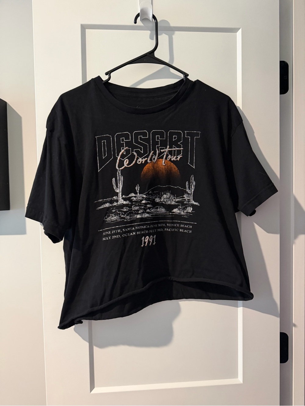 Black 'Desert World Tour' Graphic Tee
